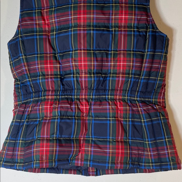 NEW! Talbots Down Plaid Puffer Quilted Vest -Two Way Zipper Closure. Small. - Picture 11 of 12